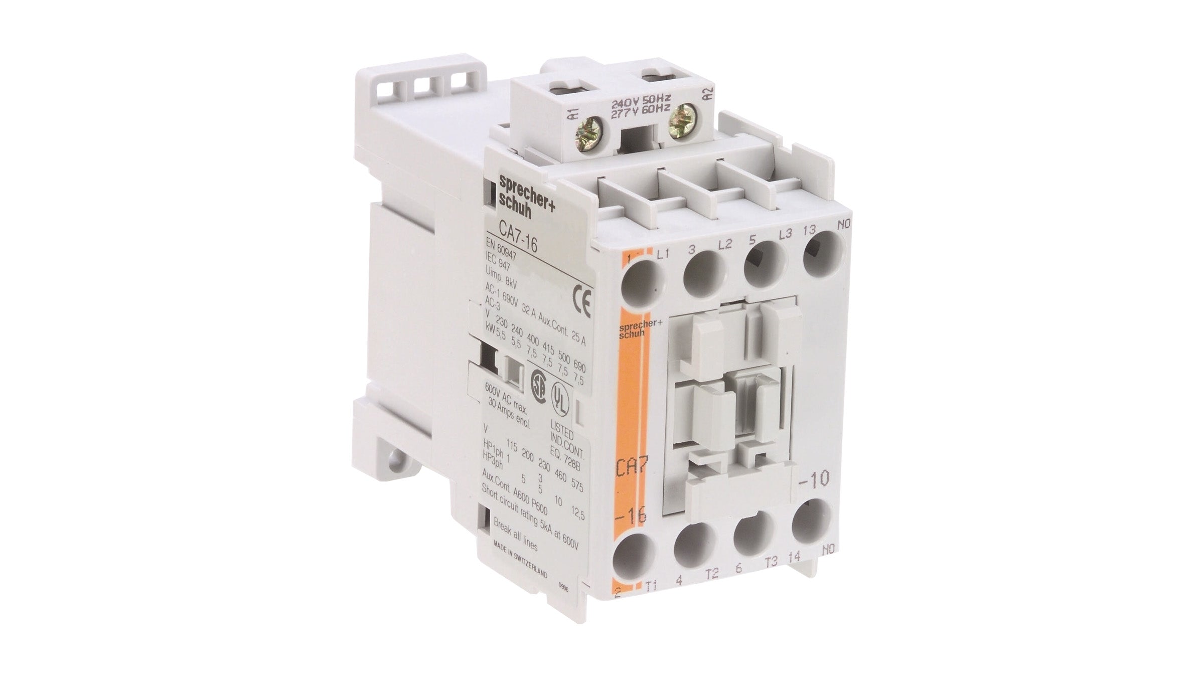 Sprecher + Schuh CA7-30-00 Contactor 240V/277V | Pack of 3 | New