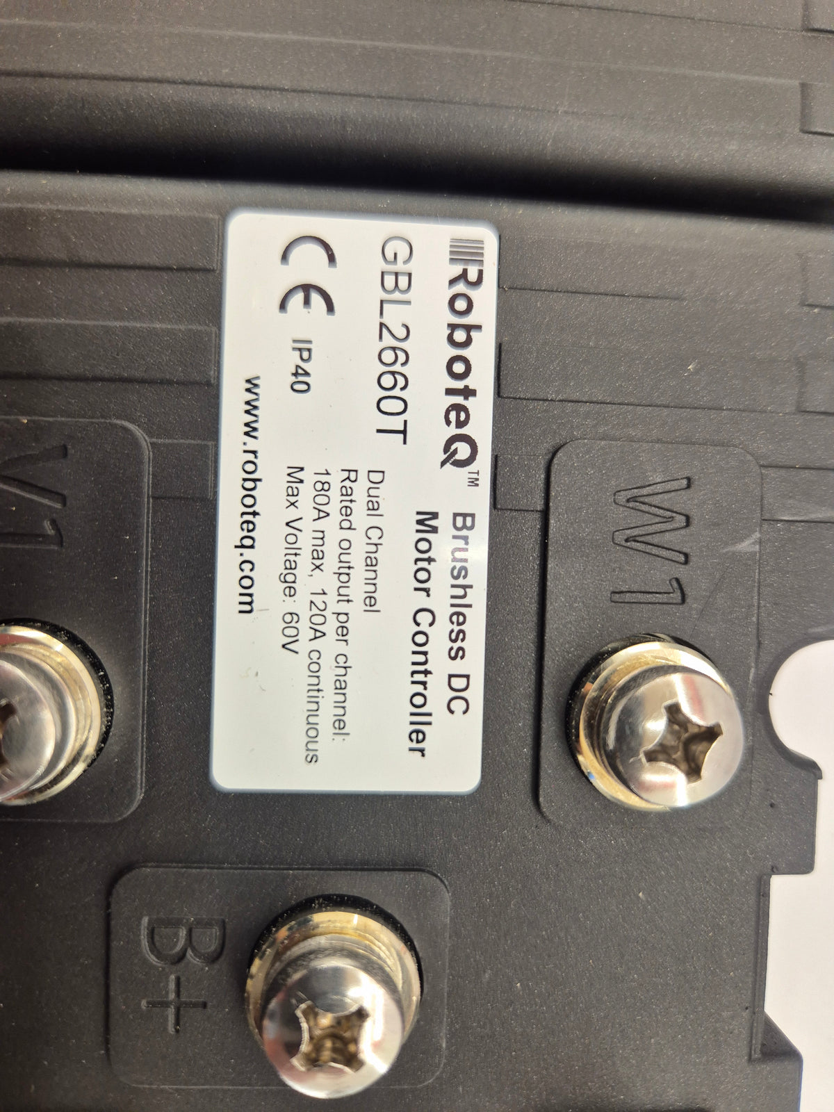 RoboteQ GBL2660T Dual Channel Brushless DC Motor Controller 2x 180A 60V