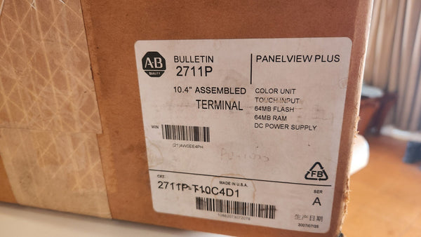 Allen-Bradley 2711P-T10C4D1 /A Panelview Plus 1000 10.4" Color 2711PT10C4D1