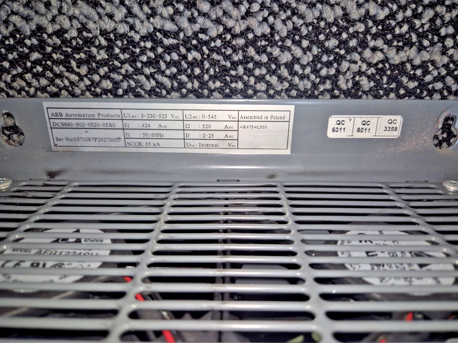 ABB DCS880-S02-0520-05X0  DC Drive