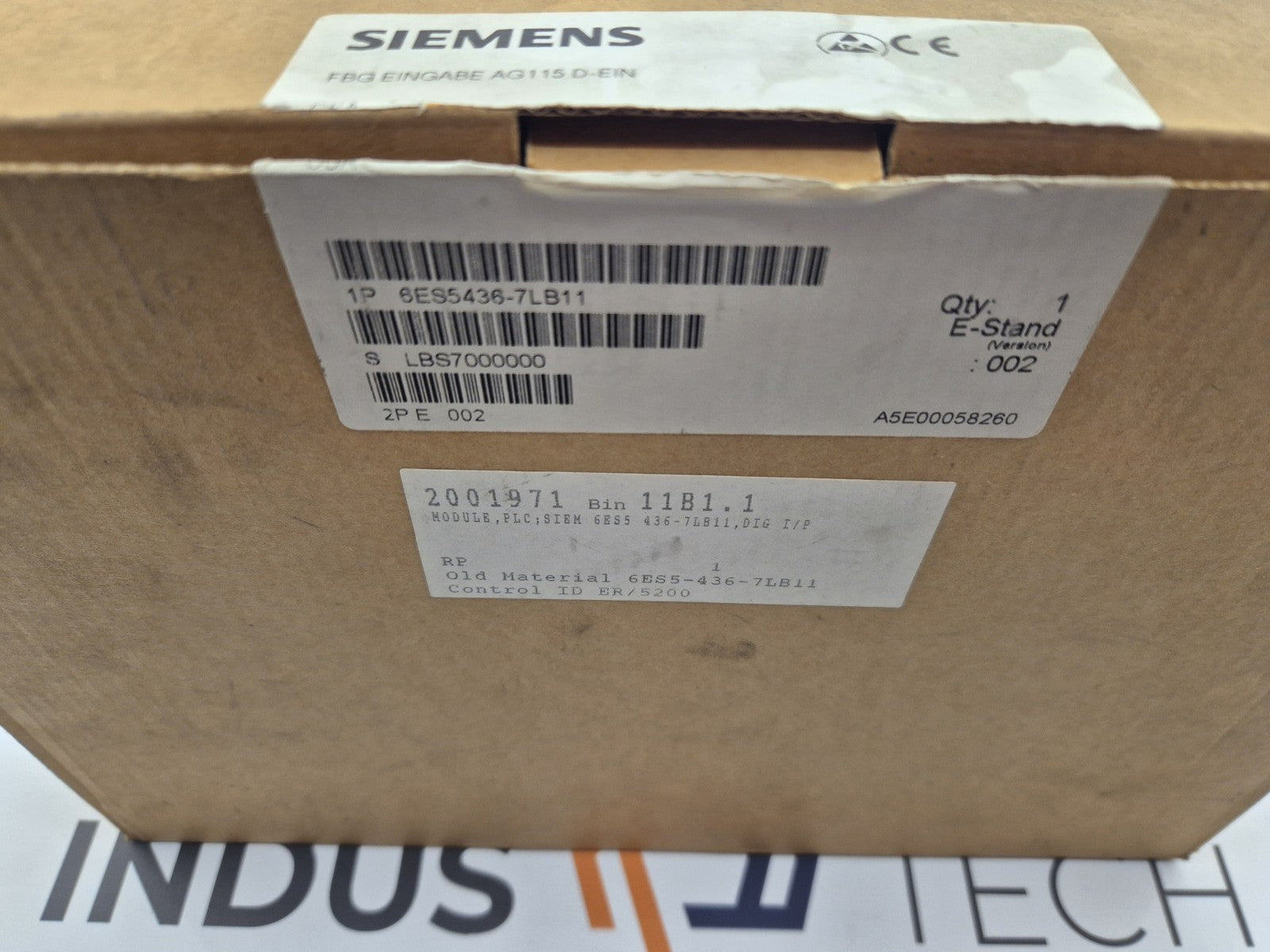 Siemens 6ES5436-7LB11 DIGITAL INPUT MODULE