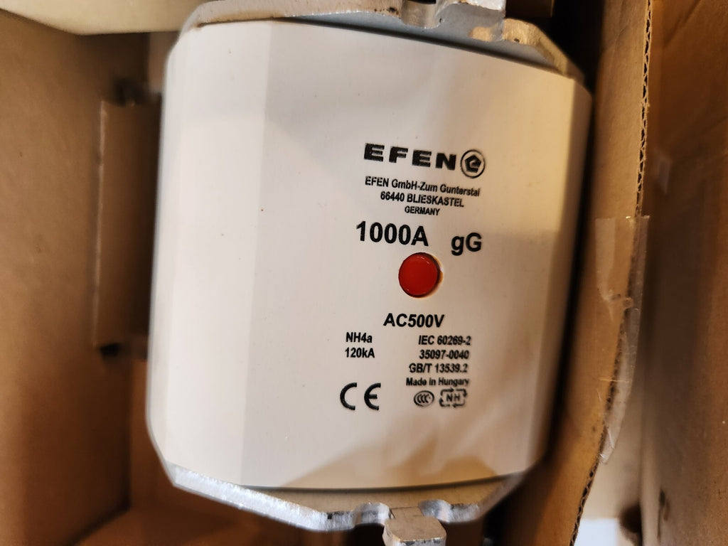 EFEN gG 1000A Fuse AC500V, 120KA - NEW 35097.0040
