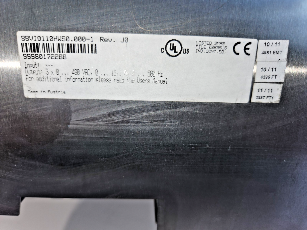 B&R Automation 8BVI0110HWS0.000-1  ACOPOS Multi I0110S