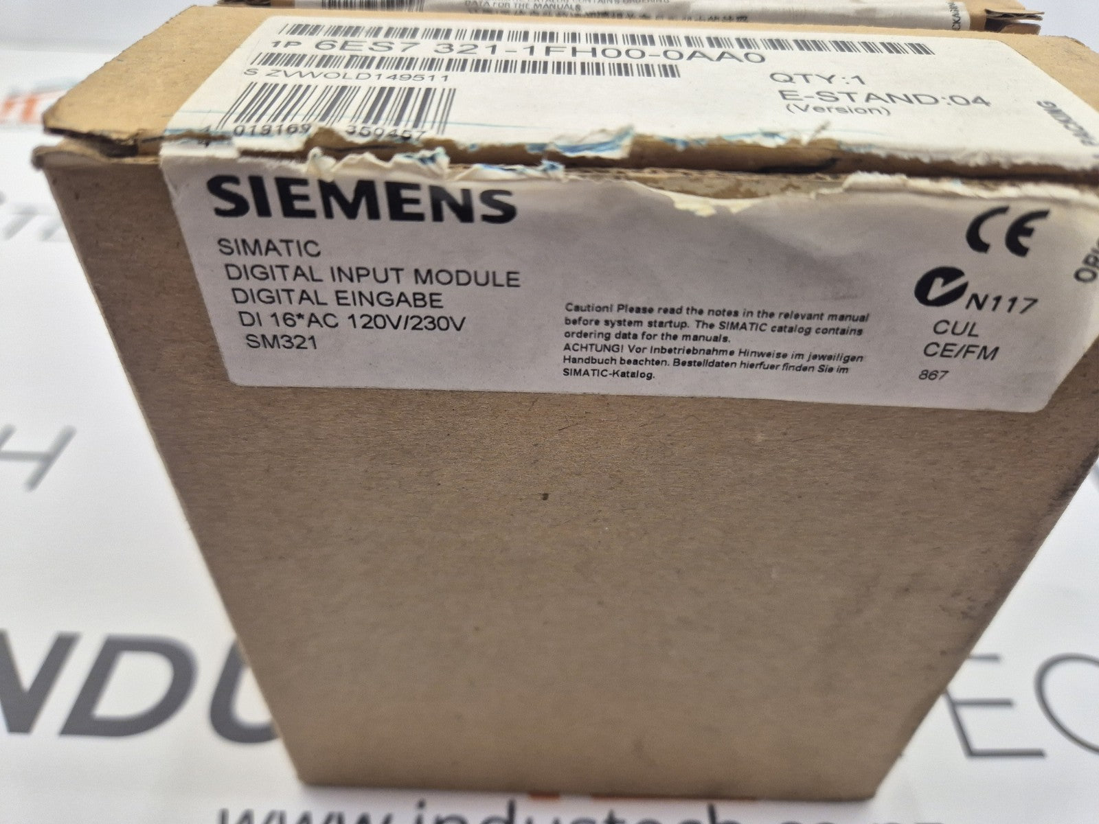 Siemens 6ES7 321-1FH00-0AA0 DIGITAL INPUT MODULE