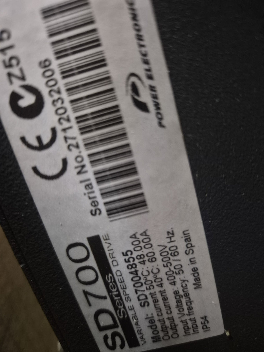 POWER ELCTRONICS SD 700 SERIES SD7004855
