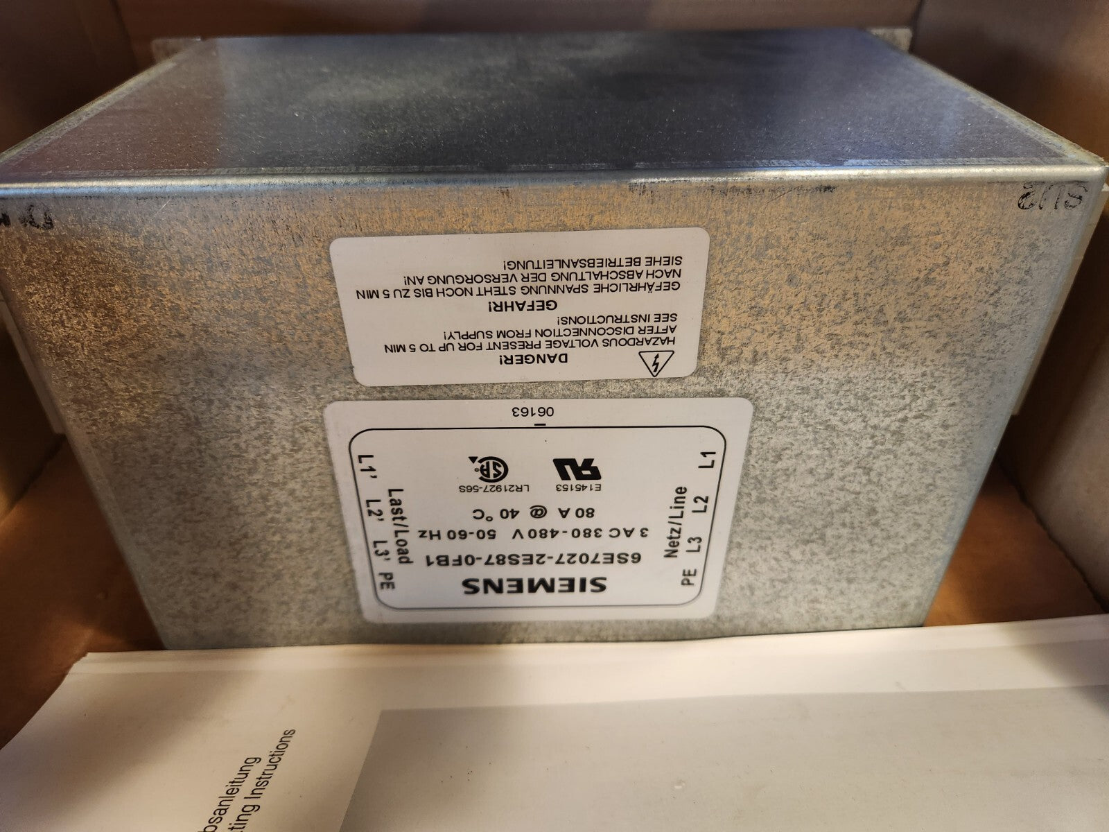 Siemens 6SE7027-2ES87-0FB1 New