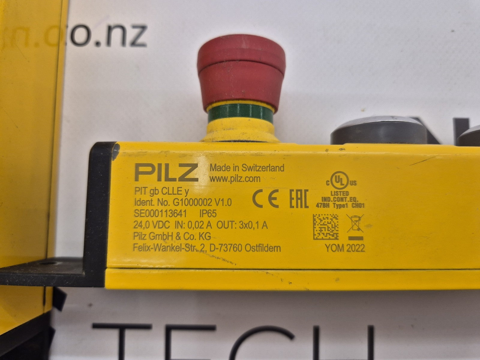 PILZ G1000002 PUSH BUTTON UNIT