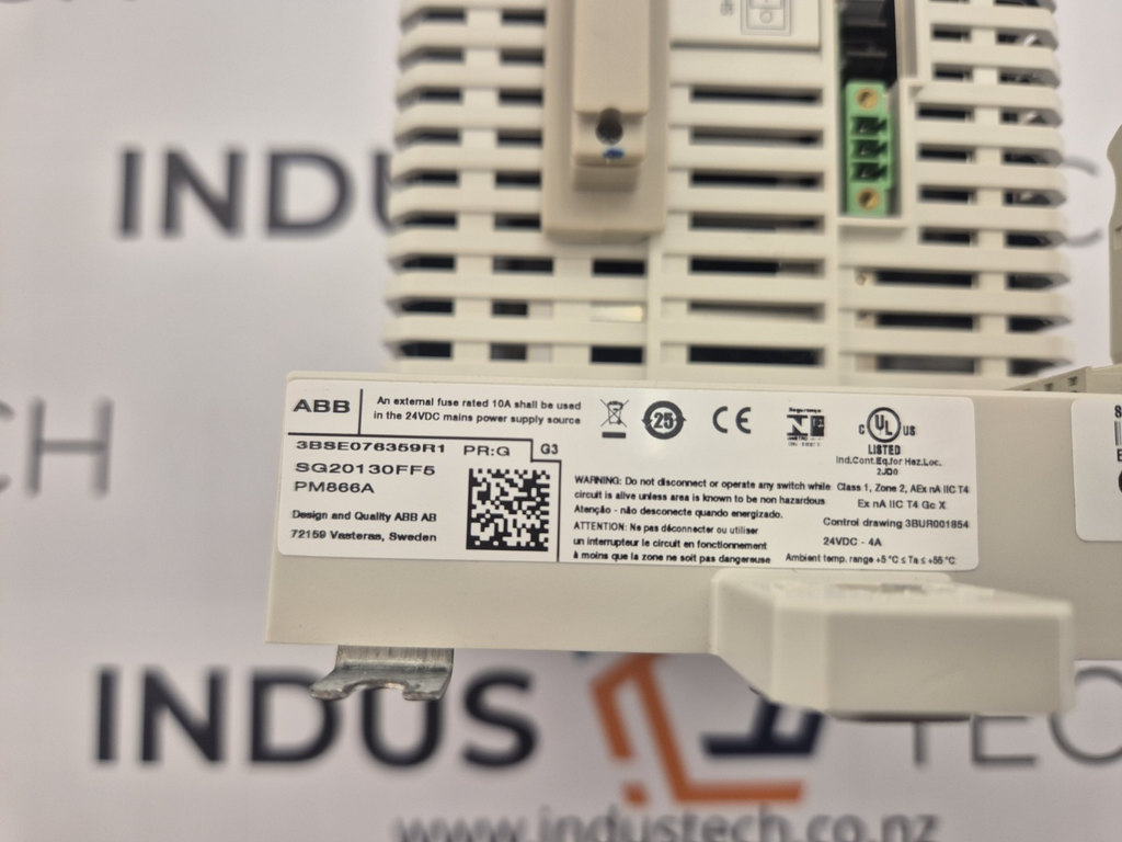 ABB PM866A Processor Unit 3BSE076359R1 24VDC