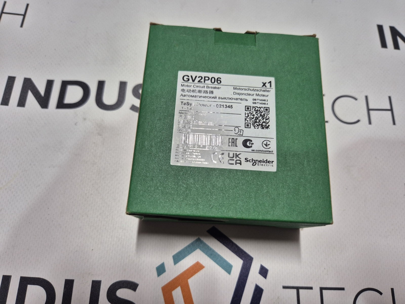 3 Pieces x Schneider Electric Motor circuit breaker GV2P06 3P 1-1.6A