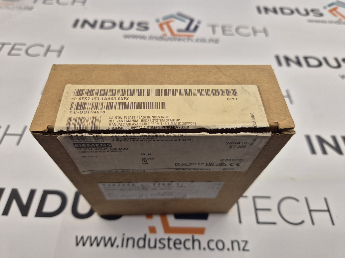 Siemens 6ES7 153-1AA03-0XB0 Interface Module 24VDC SIMATIC ET 200M