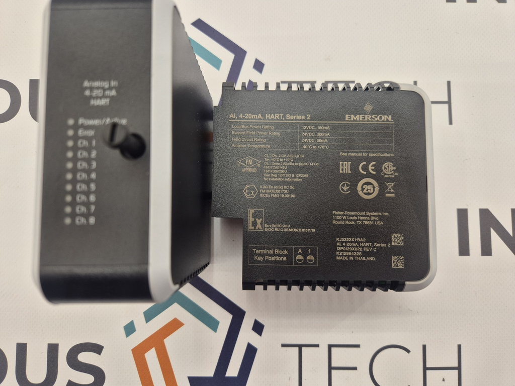 Emerson KJ3222X1-BA2 AI 4-20 mA HART Analog Input Module
