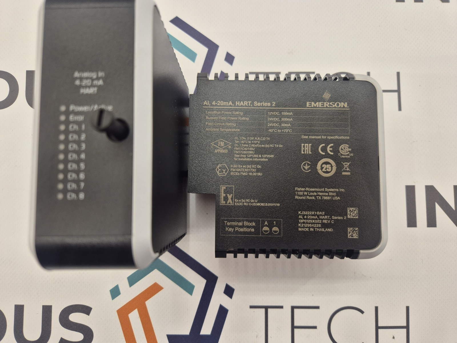 Emerson KJ3222X1-BA2 AI 4-20 mA HART Analog Input Module