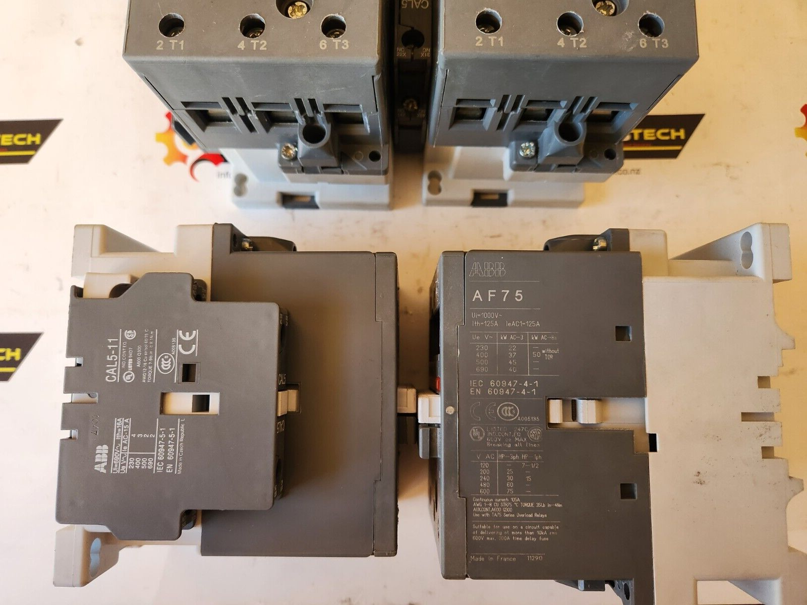 ABB AF75-30-11 125amp Contactor 20-60vdc Coil