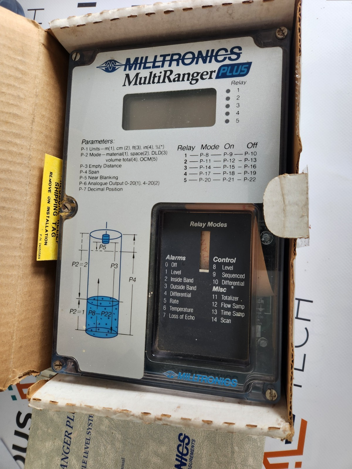 SIEMENS MILLTRONICS MULTIRANGER-PLUS NEW WITH PROGRAMMER PANEL