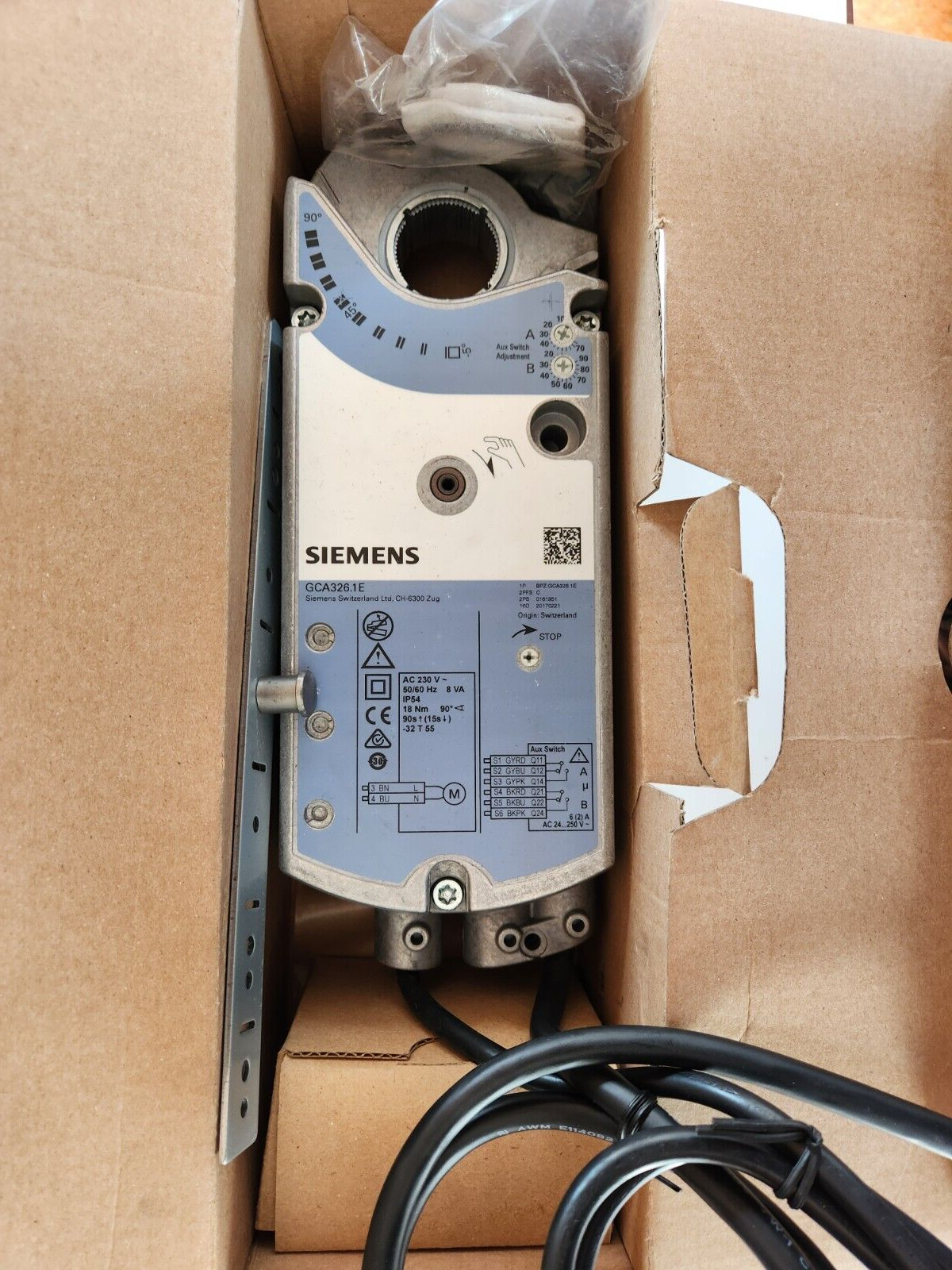 New Siemens Damper Actuator GCA326.1E