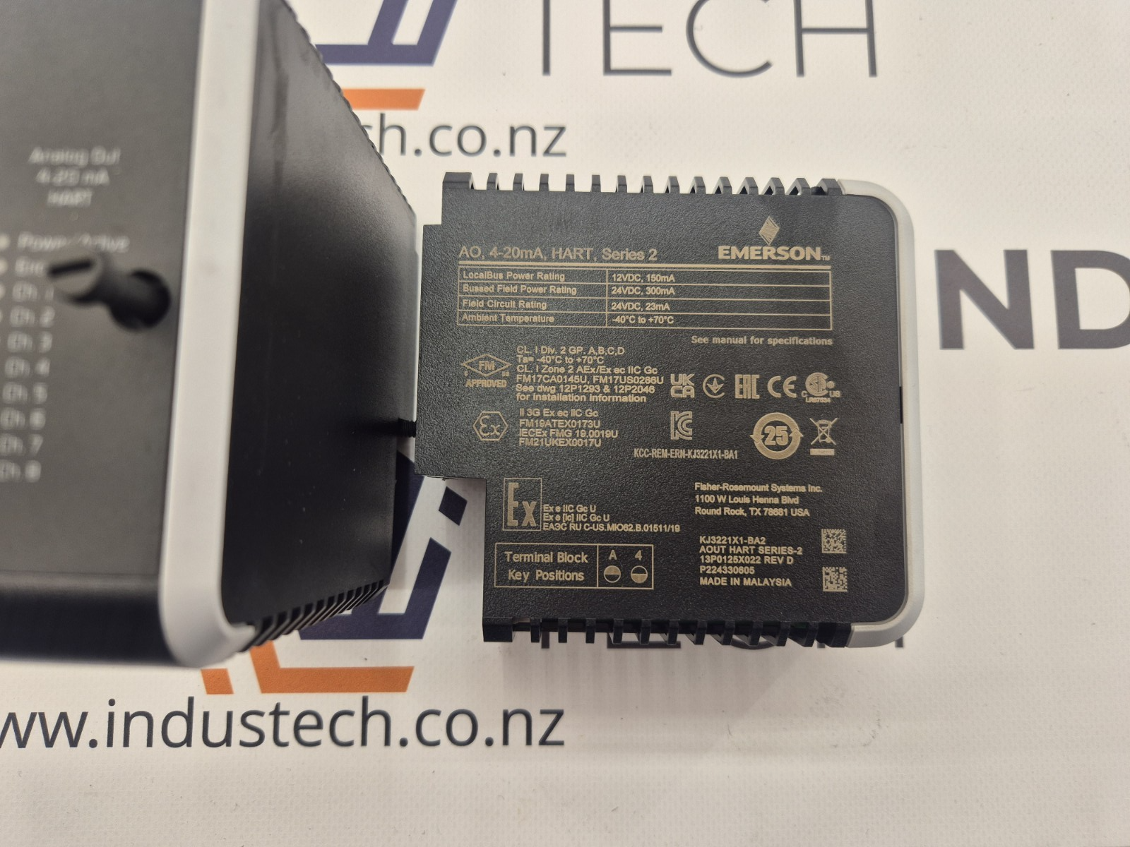 Emerson DeltaV KJ3221X1-BA2 AO Module 8-Ch 4-20mA HART Series 2