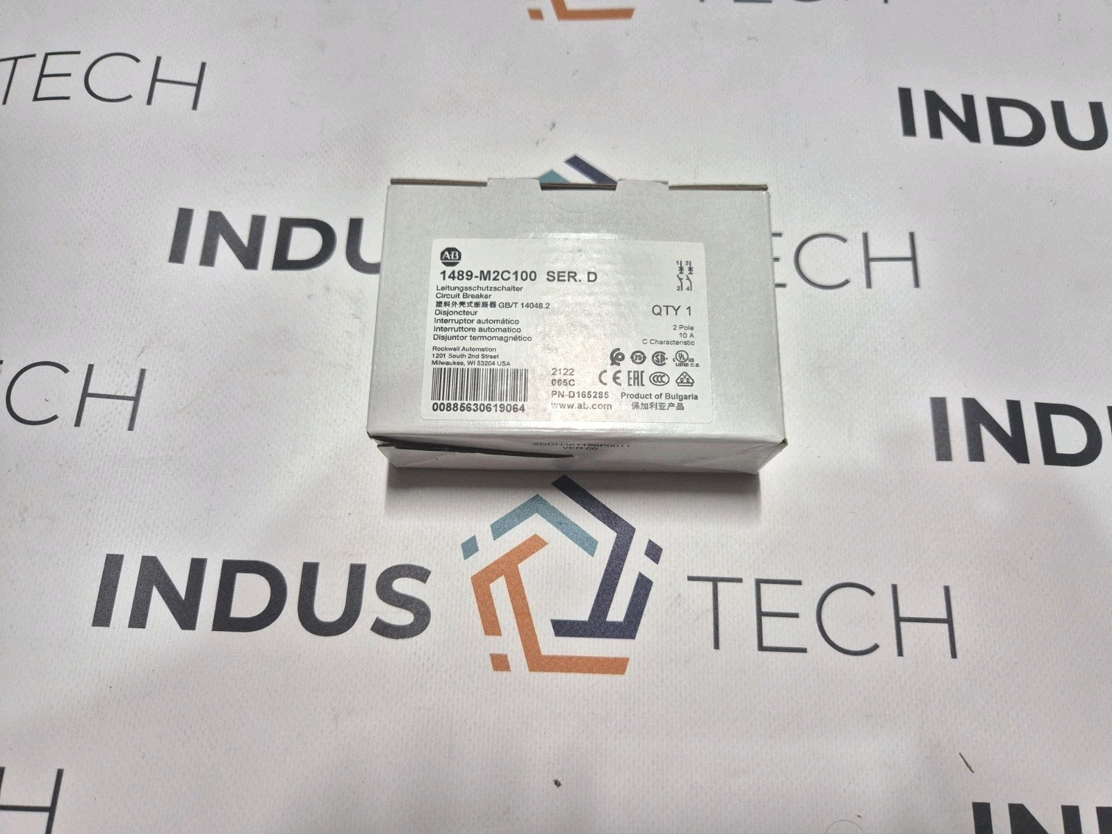 4 Pieces x Allen Bradley Circuit Breaker 1489–M2C100 Ser. D