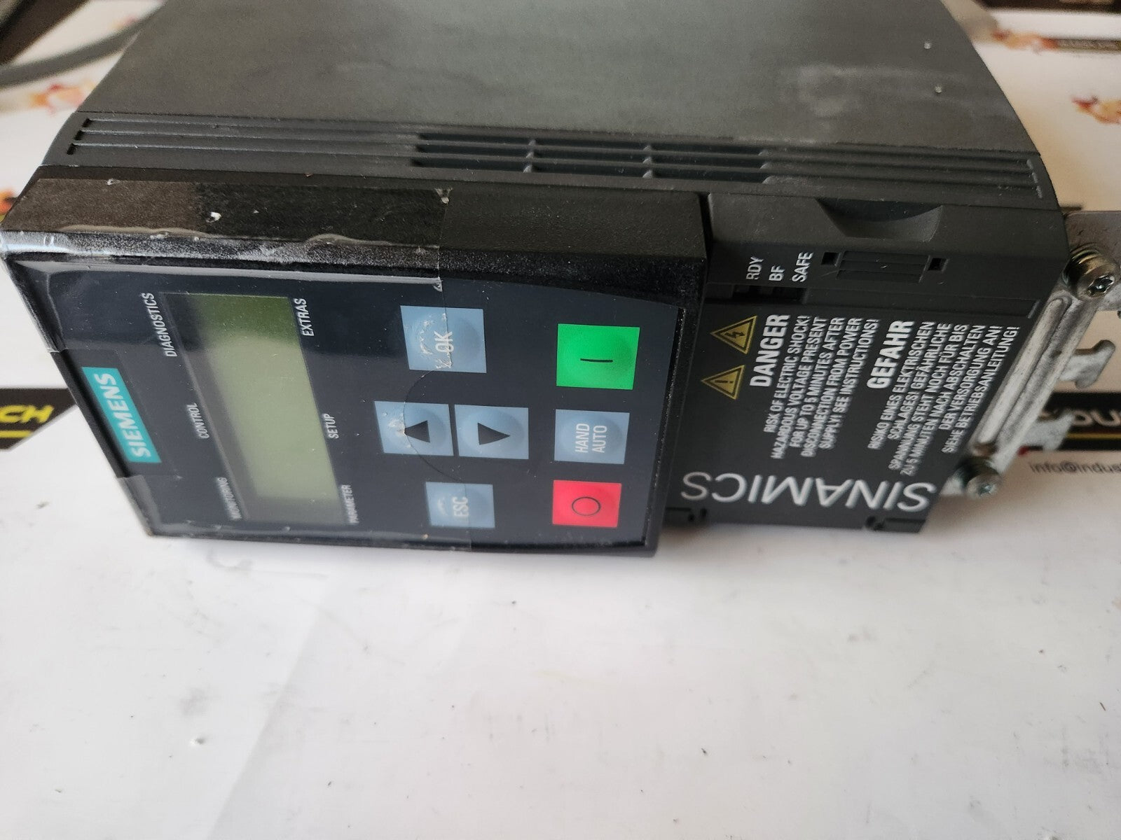 Siemens 6SL3210-1KE12-3AP0 SINAMICS G120C RATED POWER 0,75KW WITH Keypad