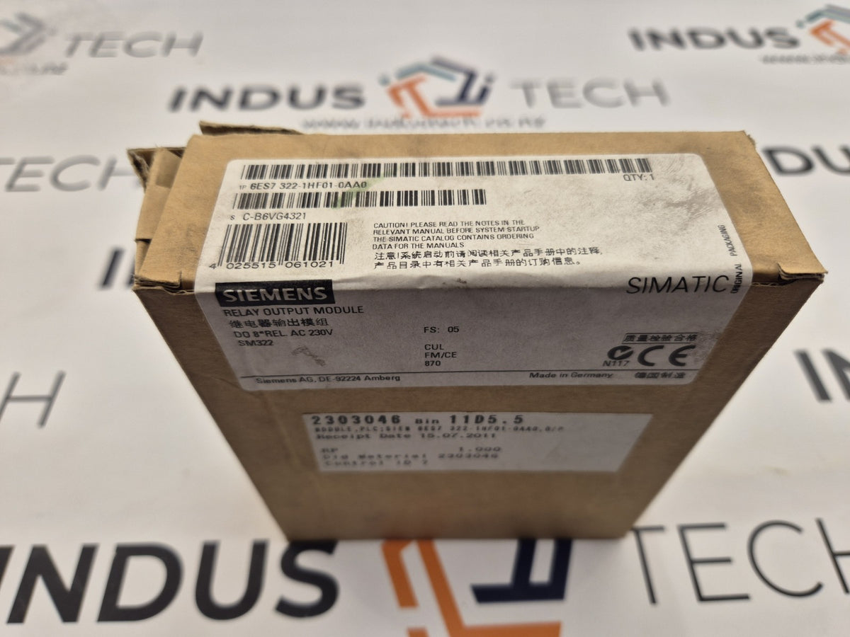 SIEMENS 6ES7 322-1HF01-0AA0 SIMATIC S7 RELAY OUTPUT MODULE