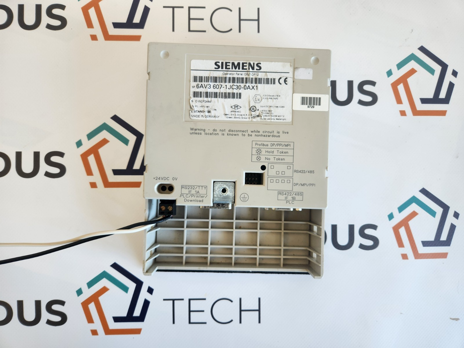Siemens 6AV3 607-1JC30-0AX1  Operator Panel OP7