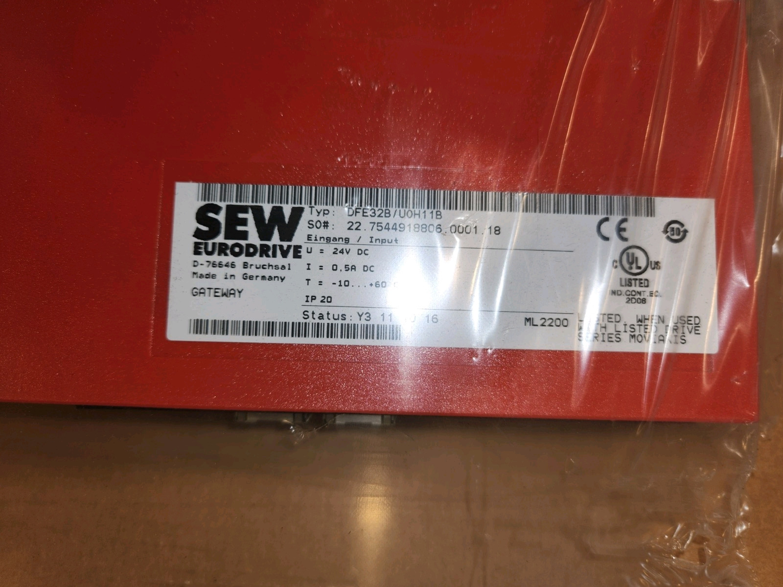 SEW Eurodrive DFE32B/UOH11B DFE32BUOH11B Option Card New open box