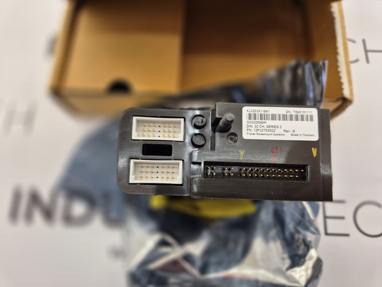 Emerson DeltaV KJ3203X1-BA1 Discrete In Card, 32 Ch