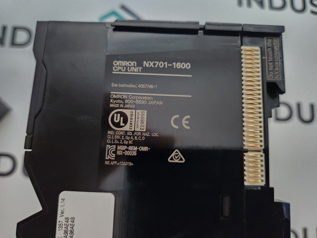 OMRON NX701-1600 Sysmac NX7 CPU, 80MB