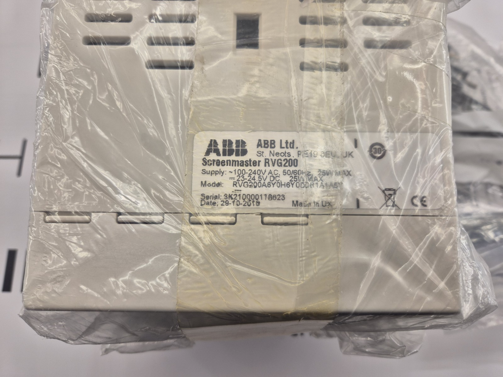 ABB ScreenMaster RVG200 HMI Display RVG200A6Y0H6Y0D0B1A1A5Y