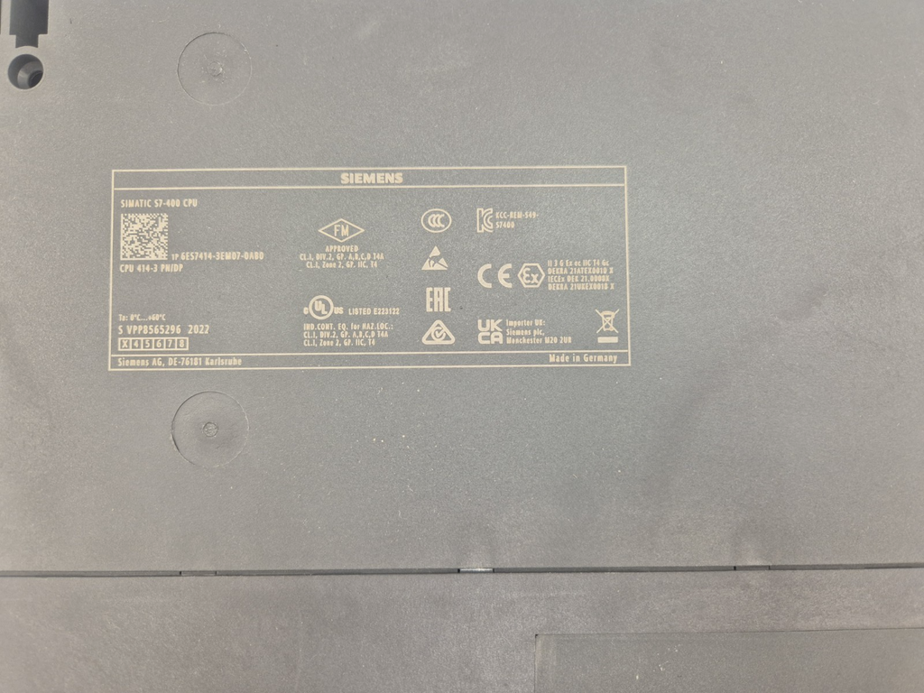Siemens Simatic S7-400 CPU 414-3 PN/DP 6ES7 414-3EM07-0AB0; 6ES7414-3EM07-0AB0