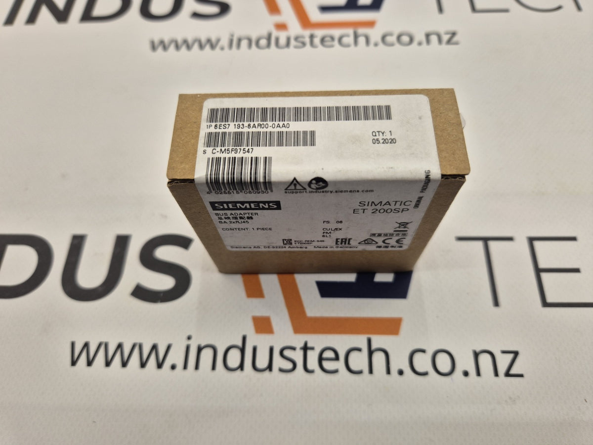 Siemens 6ES7 193-6AR00-0AA0 Bus Adapter ET 200SP