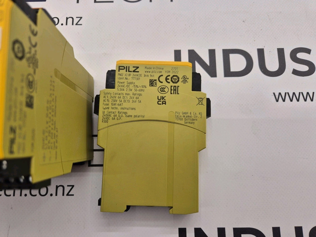 Pilz PNOZ X2.8P 24VACDC 3n/o 1n/c Safety Relay 24V 777301