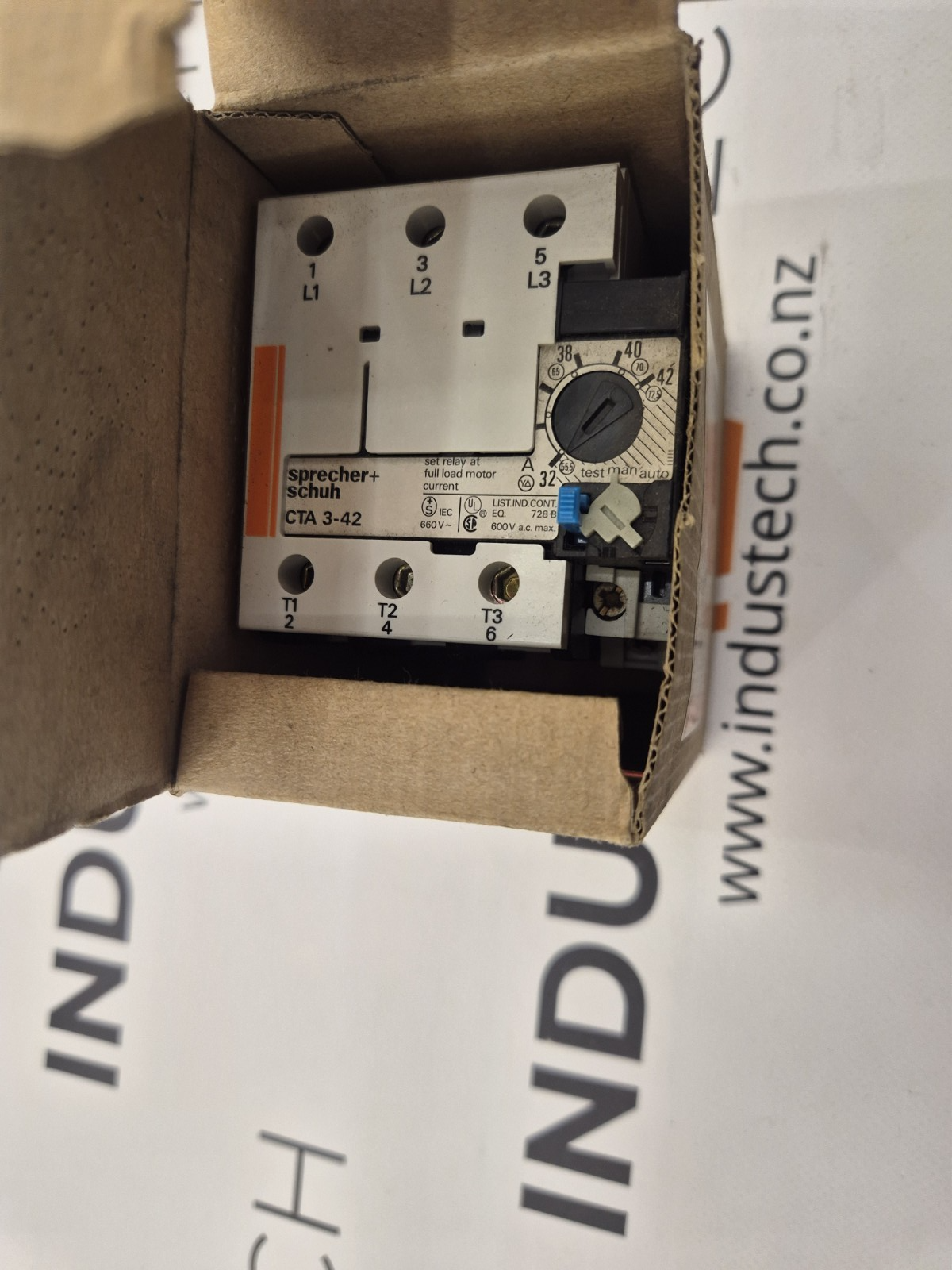 Sprecher + Schuh CT3-42 Overload Relay 32-42 A