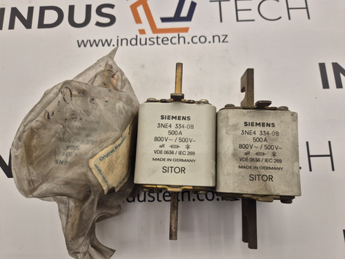 3 PIECE X Siemens 3NE4 334-0B Sitor Fuse 500A/800V IEC269