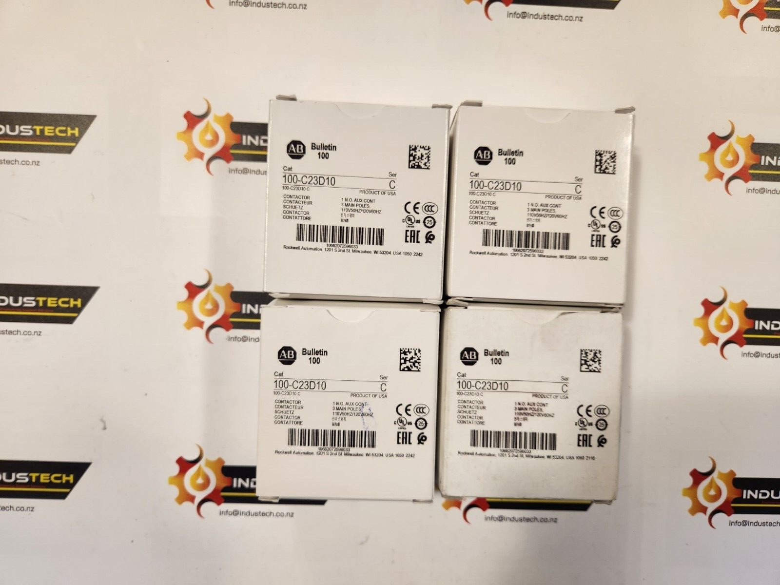Allen-Bradley 100-C23D10 Contactor 4 Pieces