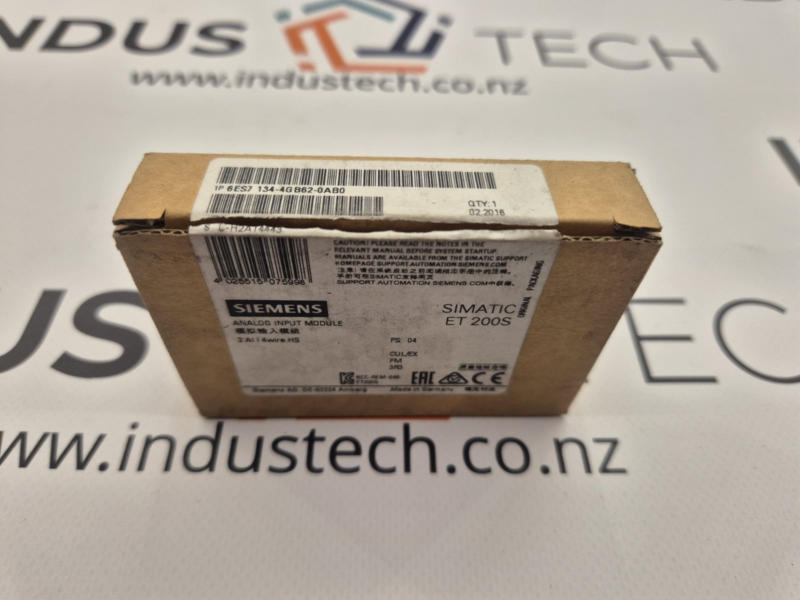 SIEMENS 6ES7 134-4GB62-0AB0 ANALOG INPUT MODULE