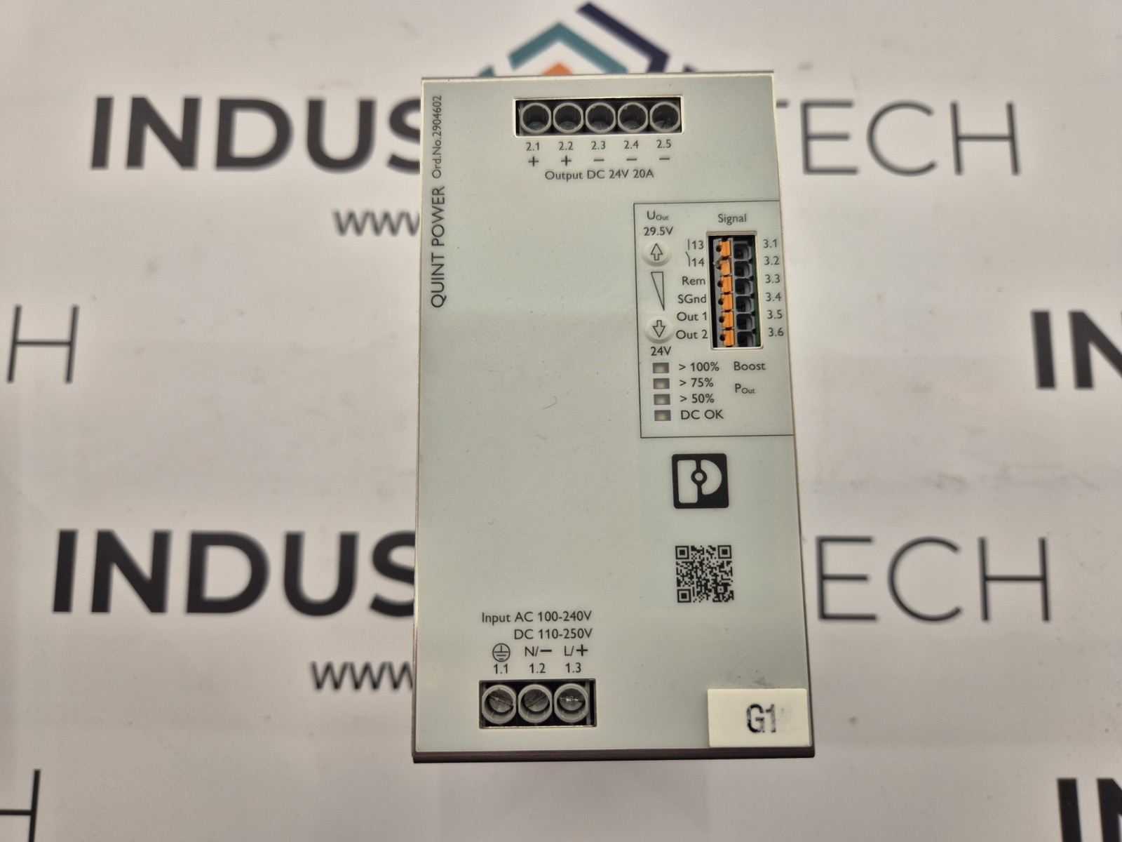 Phoenix Contact Model: QUINT4-PS/1AC/24DC/20  2904602 PowerSupply