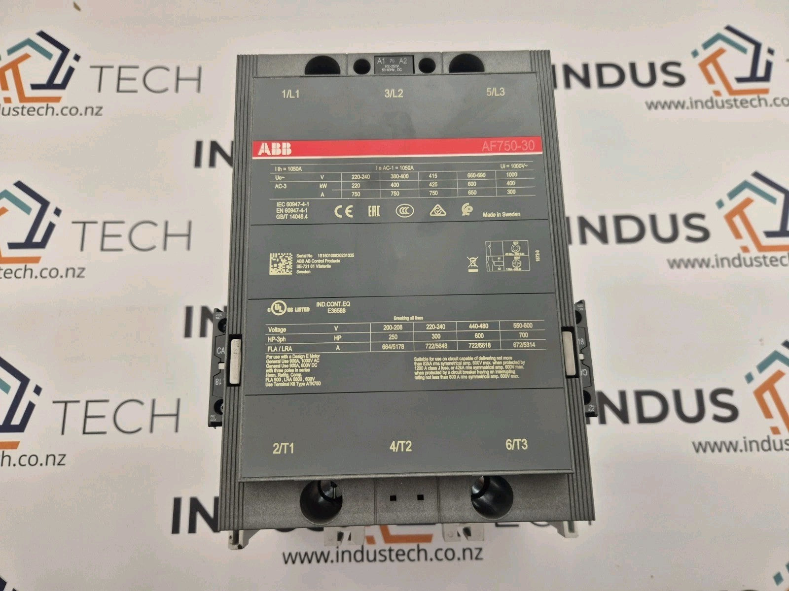 ABB AF750-30 CONTACTOR 750A