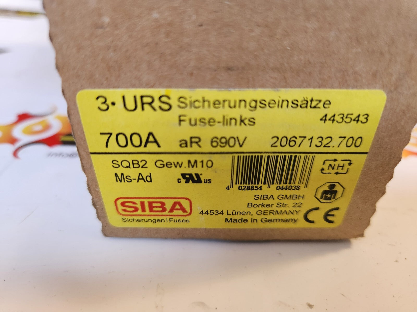 New SQB2-700A For SIBA Fuse SQB2 700A 680/700V