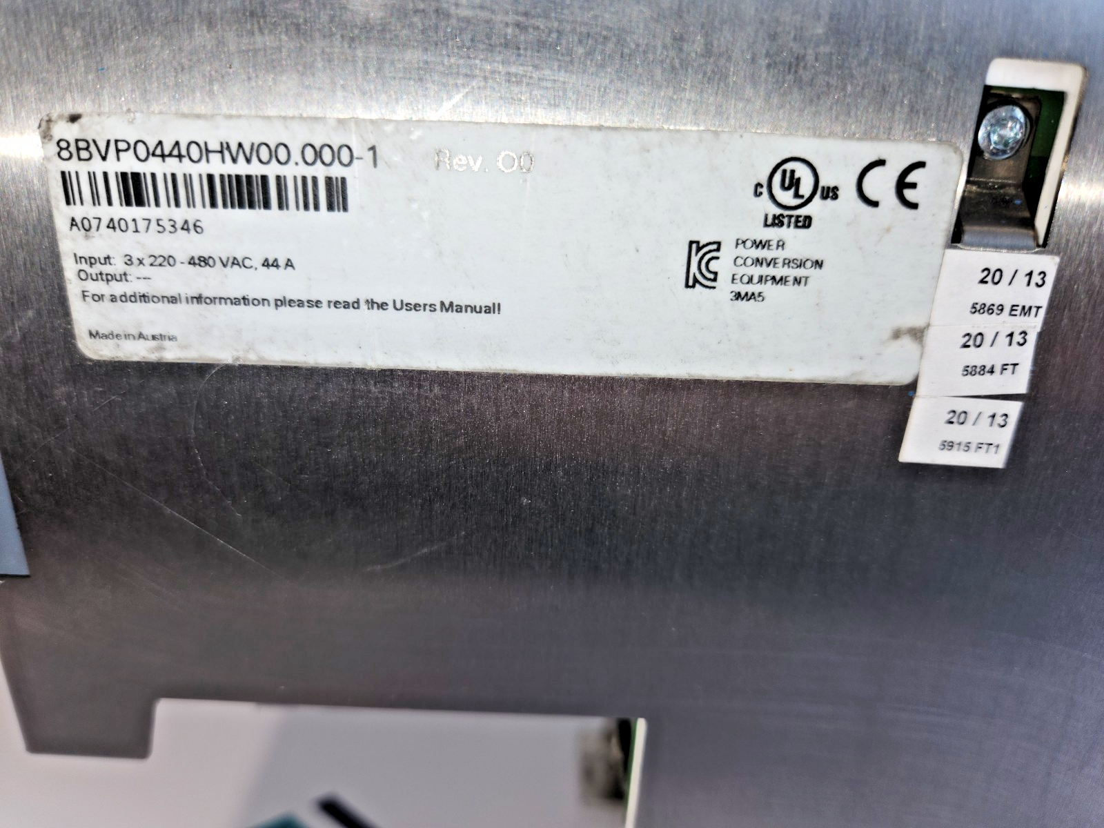B&R 8BVP0440HW00.000-1 Power Supply Module ACOPOS multi P0440