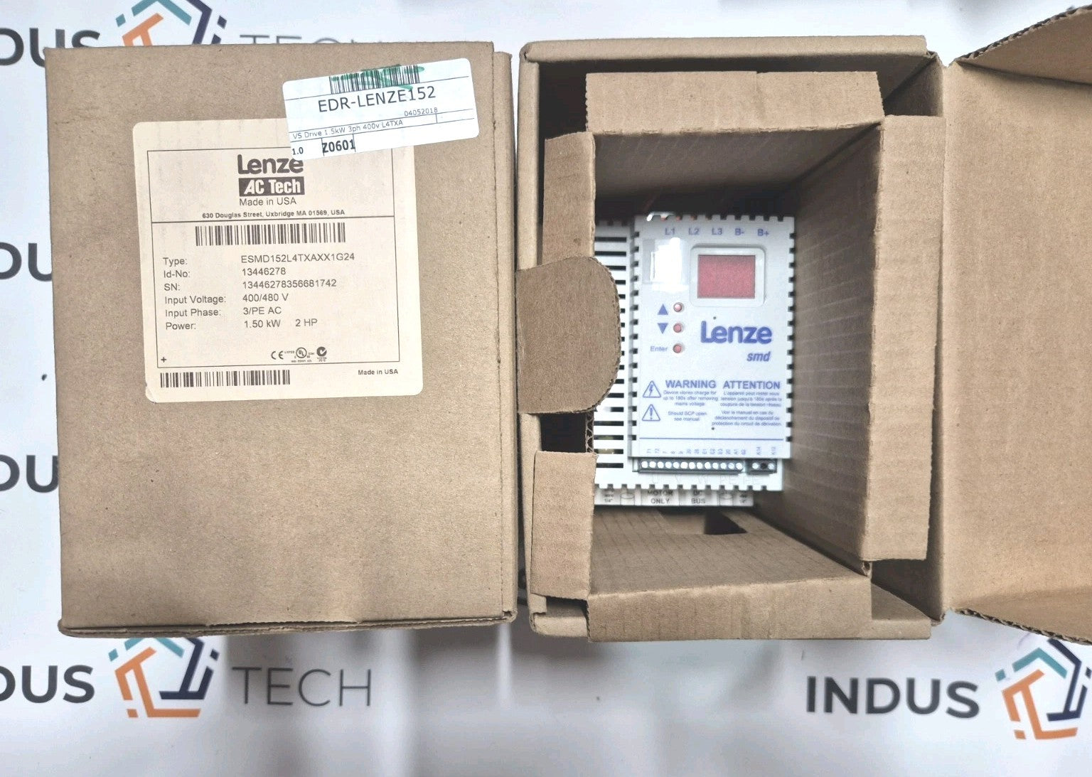 NEW LENZE ESMD152L4TXAXX1G24 1.5KW 2HP ESMD152L4TXA