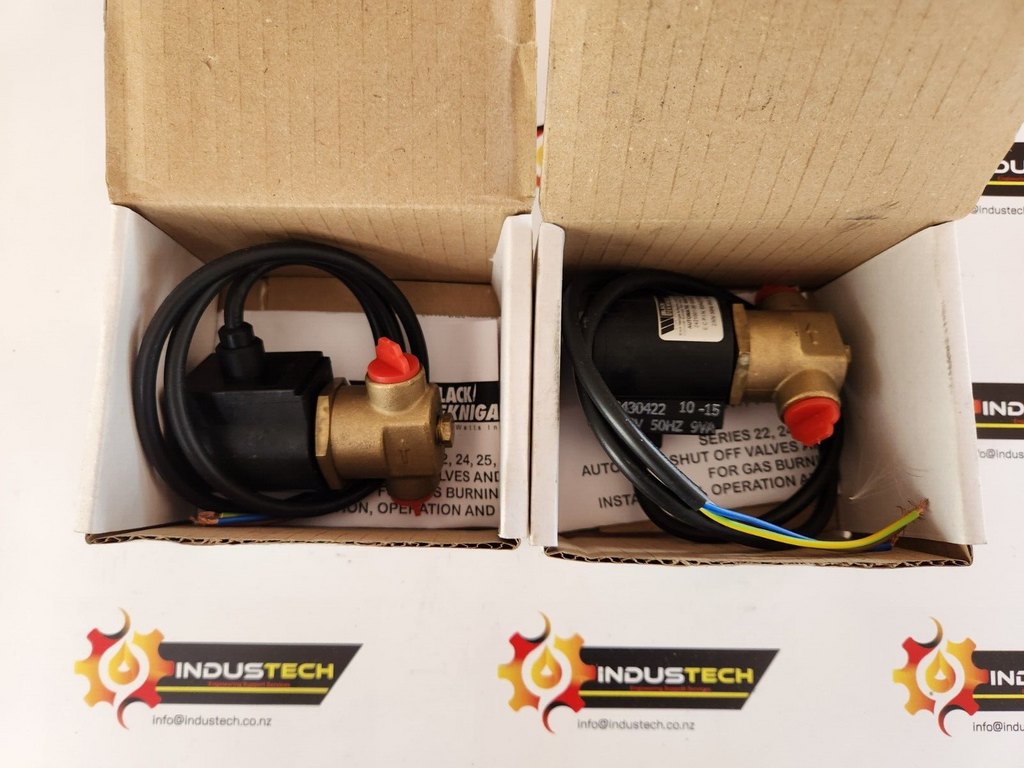 Black Teknigas 2421001-00 - 1/4" 24 Series Gas Solenoid Valve