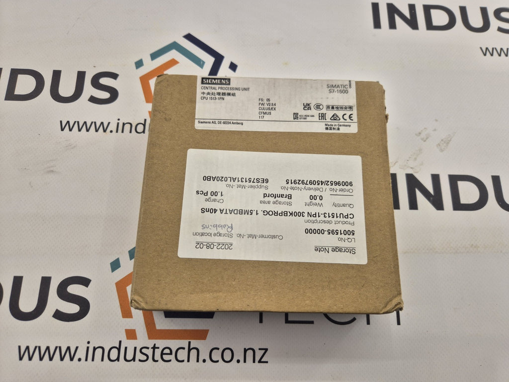 Siemens 6ES7 513-1AL02-0AB0 CPU 1513-1PN