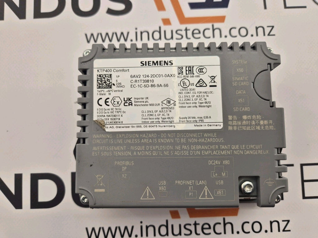 Siemens 6AV2124-2DC01-0AX0 6AV2 124-2DC01-0AX0 SIMATIC KTP400 Comfort Panel 4.3"