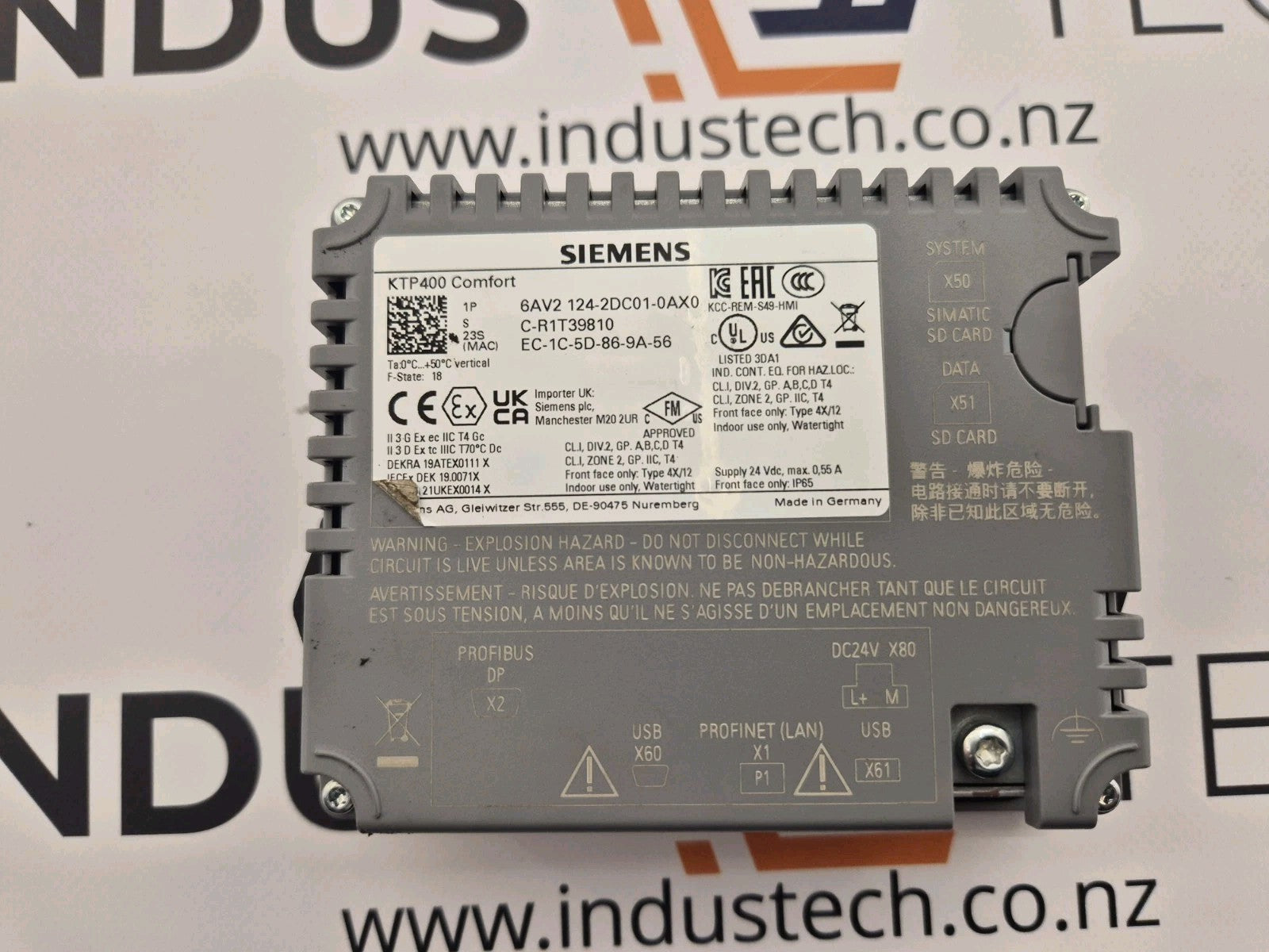 Siemens 6AV2124-2DC01-0AX0 6AV2 124-2DC01-0AX0 SIMATIC KTP400 Comfort Panel 4.3"