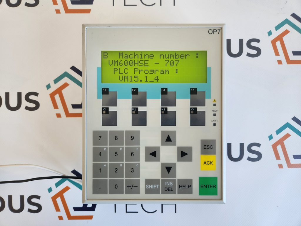 Siemens 6AV3 607-1JC30-0AX1  Operator Panel OP7