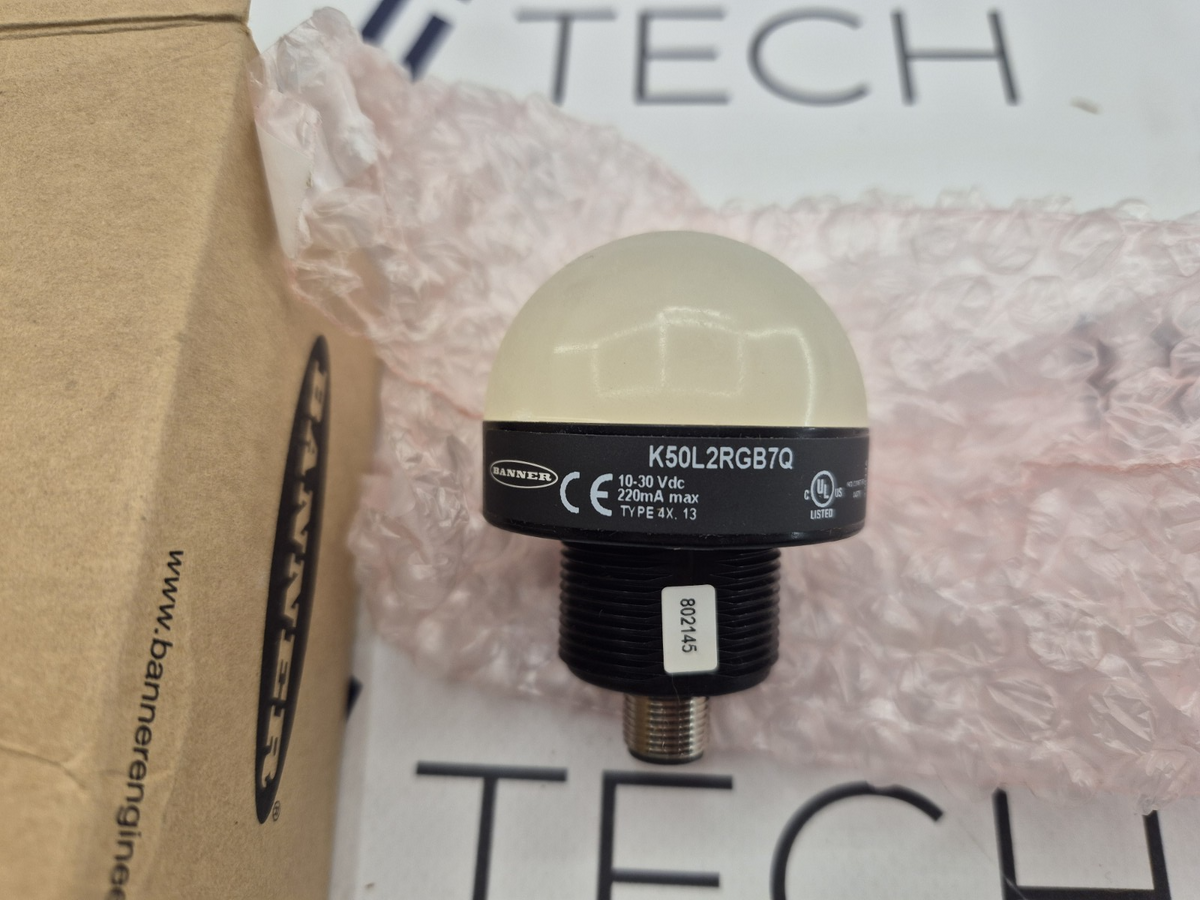 Banner K50L2RGB7Q 7-Color RGB Indicator Light 802145