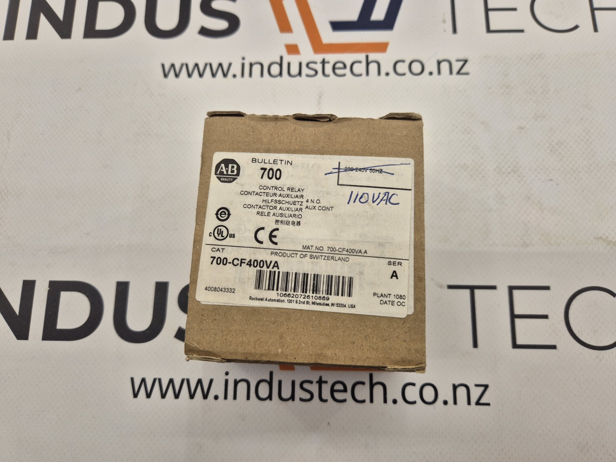 Allen Bradley 700-CF400D Ser A Control Relay 110/120V Coil