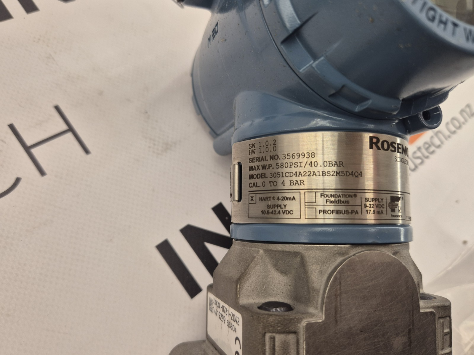 ROSEMOUNT 3051CD4A22A1BS2M5D4Q4 ROSEMOUNT 3051 PRESSURE TRANSMITTER