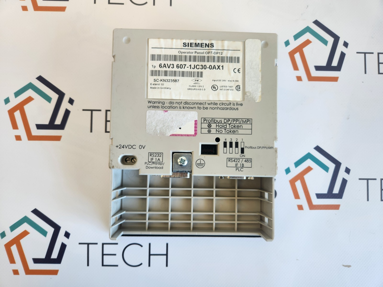 Siemens 6AV3 607-1JC30-0AX1  Operator Panel OP7