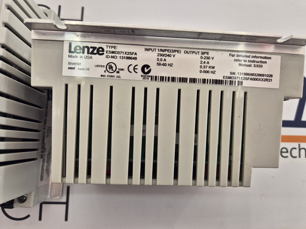 LENZE ESMD371X2SFA FREQUENCY CONVERTER 0.37kW